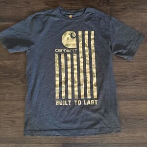 Carhartt Made in USA limited edition Camo Graphic w/ American Flag print sized M
